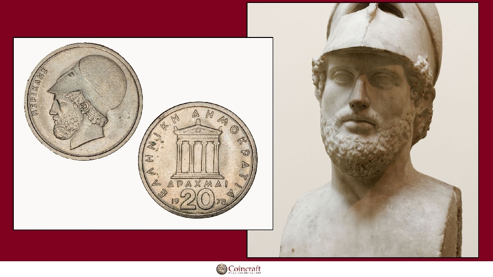 5 Drachma Coin Celebrating Pericles - Coincraft